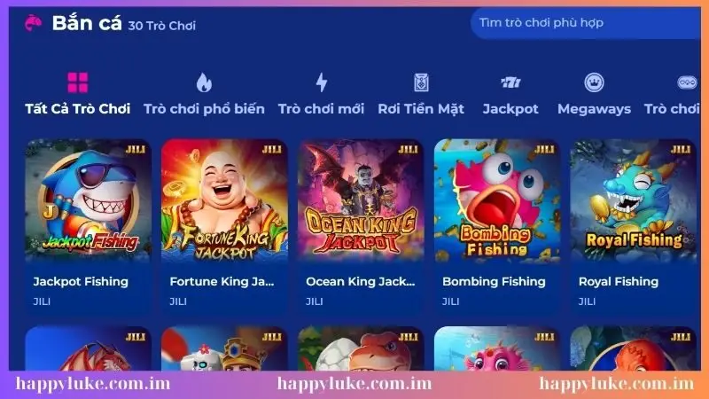 Bắn cá trên happyluke luôn mang đến cảm giác hấp dẫn